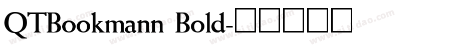QTBookmann Bold字体转换